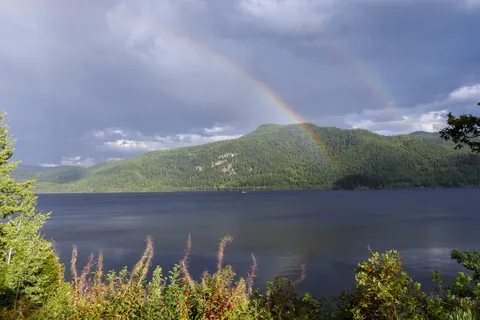 加拿大不列颠哥伦比亚省卡尼姆湖,自然,水,雷雨,景观,风景 加拿大不列颠哥伦比亚省卡尼姆湖,自然,水,雷雨,景观,风景