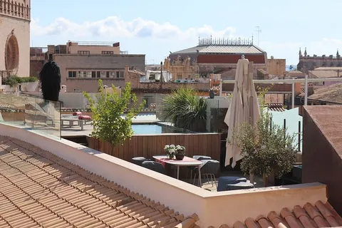 屋顶露台，露台，地中海，建筑，屋顶，旧建筑，屋顶游泳池，建筑