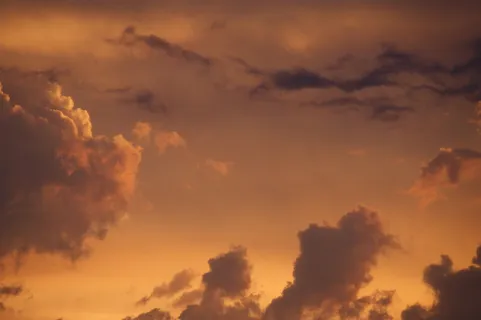 云，日落，火热，傍晚，大气，天空，夜空