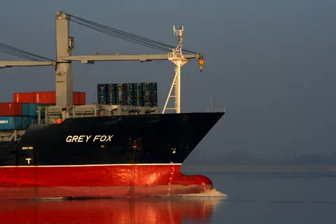 船舶，集装箱，易北河，航海，港口，船舶，集装箱，集装箱船，航运