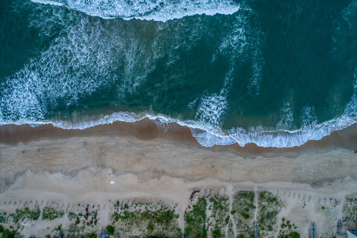海浪鸟瞰图