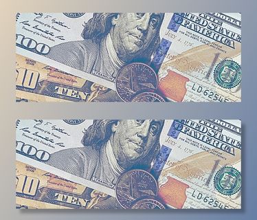 U、 美元、货币、横幅、百元、零钱、本杰明、本杰明、美元