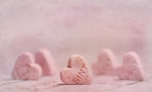 圣尼古拉斯，圣人，糖果，12月5日，背景，心脏，糖果，粉色