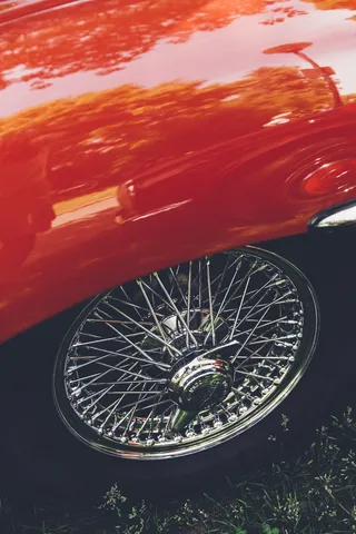 轮辐车轮，镀铬，低调，英国，e-type，捷豹，youngtimer，车轮