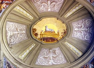 意大利、罗马、教堂、圣文森特圣阿萨那修斯、纳尔特斯、壁画、巴洛克、装饰