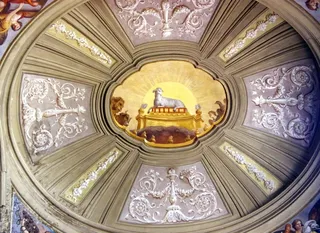 意大利、罗马、教堂、圣文森特圣阿萨那修斯、纳尔特斯、壁画、巴洛克、装饰