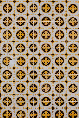 葡萄牙Azulejos，典型釉面瓷砖，葡萄牙里斯本