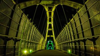 建筑，城市，建筑，城市，交通系统，现代，消失点，街道