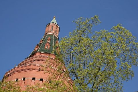 克里姆林宫，塔，墙，砖，塔墙，建筑，地标，风景