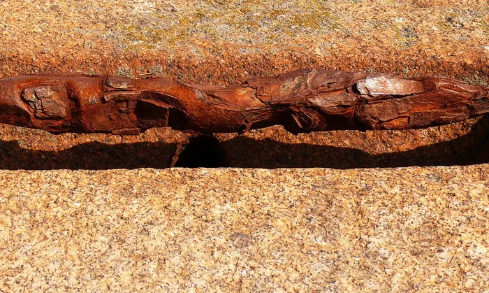 铁、锈、金属、墙壁、废料、旧的、港口、被吃掉的