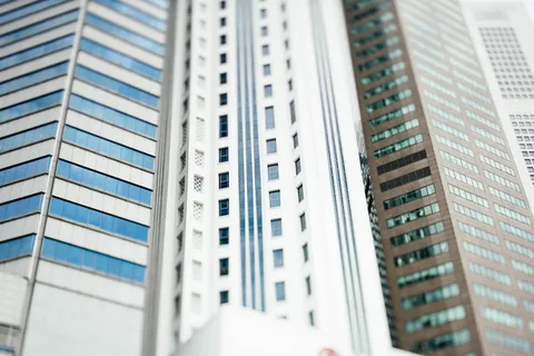 高层建筑的选择性聚焦摄影