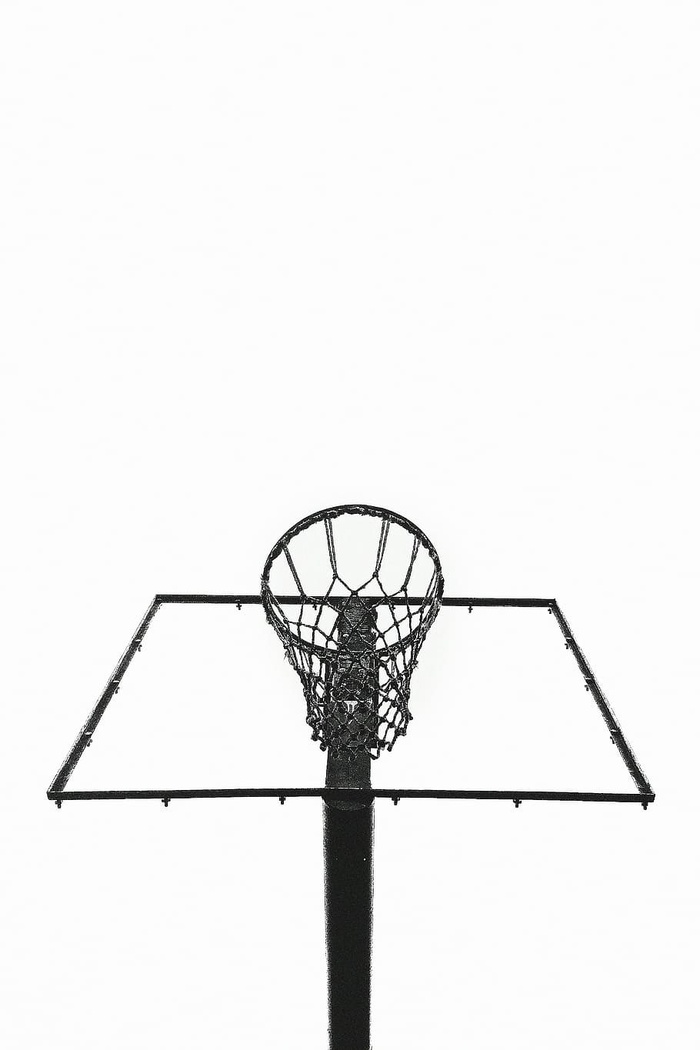 黑色篮球圈，黑色，钢制，框架，篮球，篮球圈，网，篮球圈