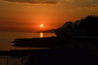 日落，大海，海上的日落，克里米亚，天空，水，宁静，自然