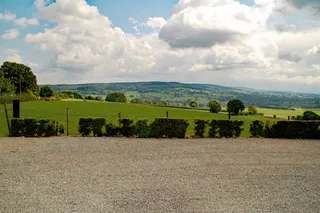 林堡，史诗，停车场，乡村，云，太阳，坍塌，草