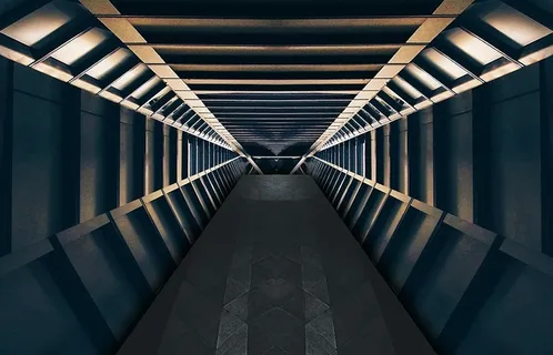 灰钢隧道，科幻，幻想，书籍封面，隧道，室内，宇宙飞船，科学