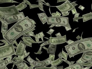 什锦，美国，美元钞票批量，美元，飞行，概念，商业，货币