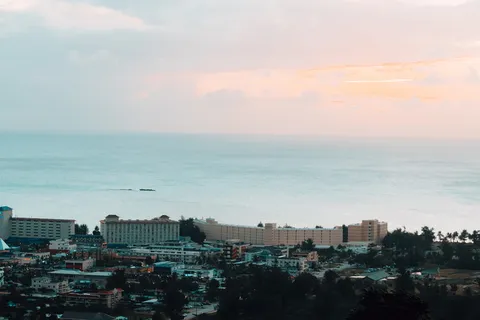 塞班岛、北马里亚纳群岛、岛屿、热带、海洋、日落、异国情调、海洋