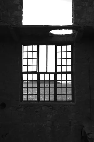 drapetsona, 希腊, 中午, 端口, 窗口, 黑色和白色, 比雷埃夫斯, 老工厂