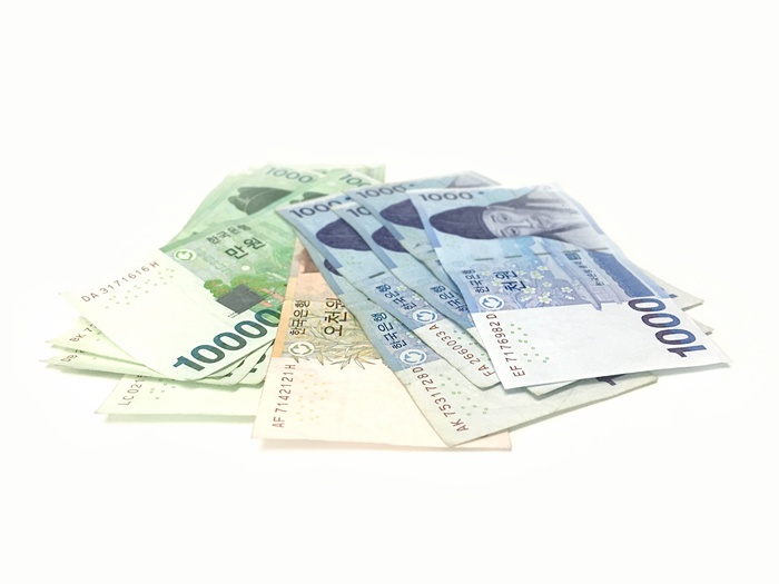 韩语、韩元、钞票批次、don、存储、付款、账单、税务