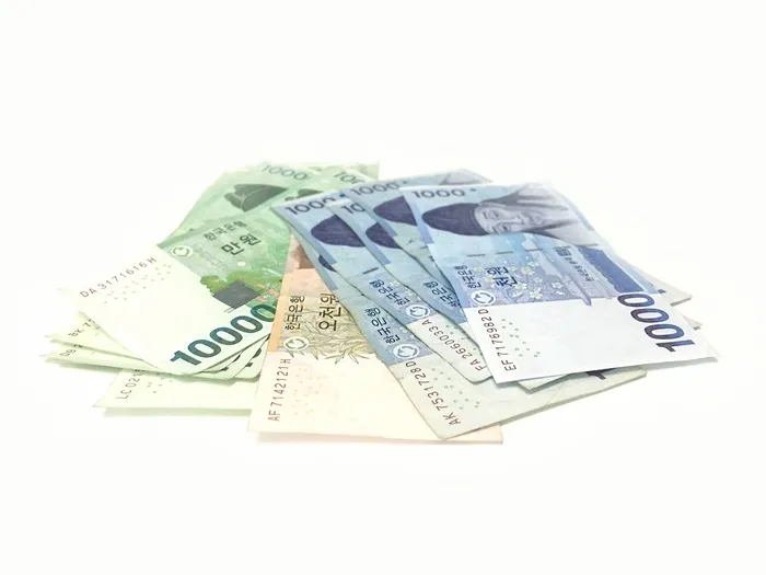韩语、韩元、钞票批次、don、存储、付款、账单、税务