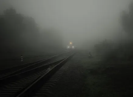 照片,火车,铁路,雾,灯,比尔,似乎,软 照片,火车,铁路,雾,灯,比尔,似乎,软