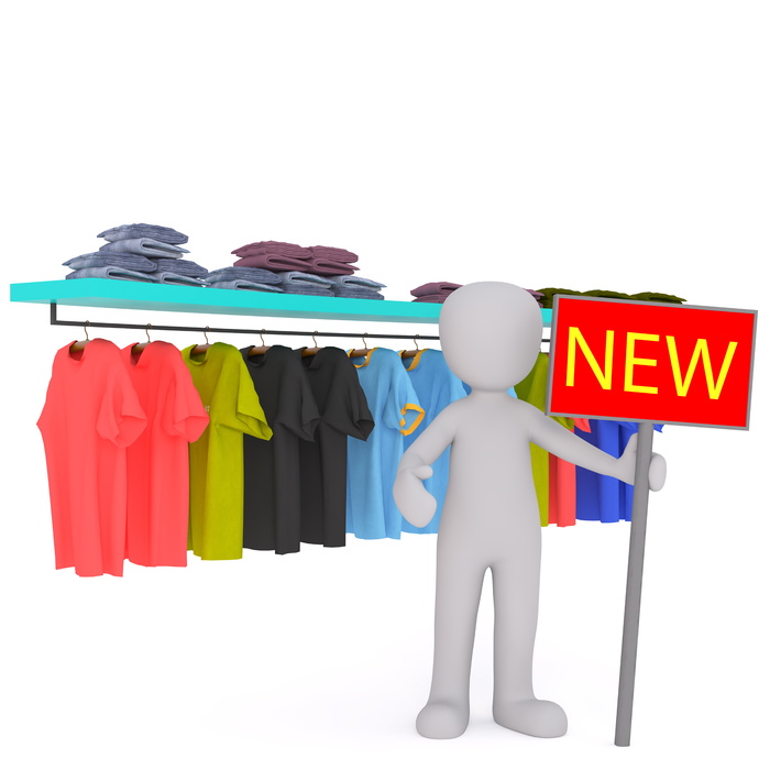 各色t恤，白色男式，3d模型，孤立，3d，模型，全身，白色