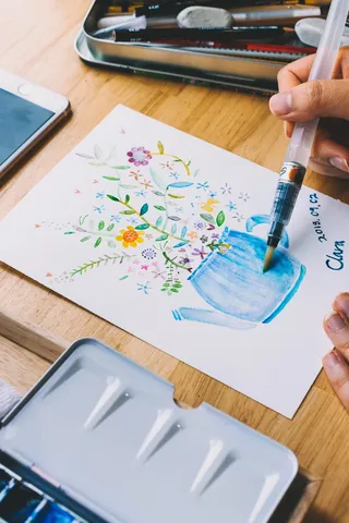 韩国、，슥삭슥삭카페화실, 爱好，水彩，罐子，艺术，绘画，咖啡