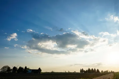 Mill，Field，Spring，Old，Mill，Field，windräder，landscape，Old Mill