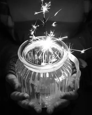 新年，黑白，手持，手持，闪亮，闪亮，2017，新年前夕