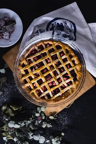 食品和饮料，食品，新鲜度，甜食，甜点，高角度视野，室内，静物