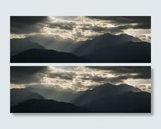 山脉，墨西哥，全景，自然，风景，天空，山脉，云