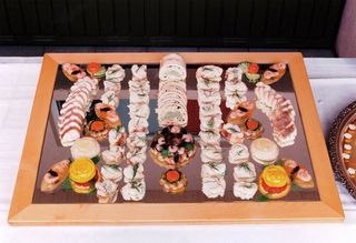 盘子，自助餐，吃，安排，食物，开胃，切，Wurstplate