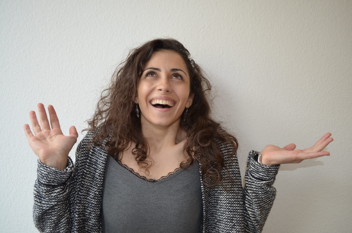 女人，穿着，开放，开衫，墙，惊喜，多元文化，语言学校