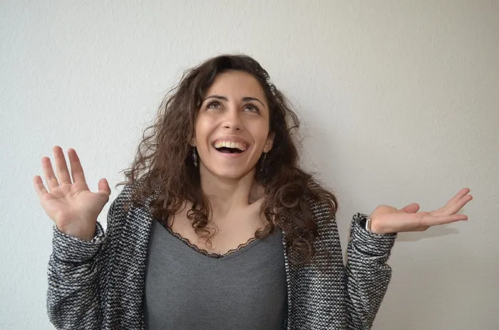 女人，穿着，开放，开衫，墙，惊喜，多元文化，语言学校