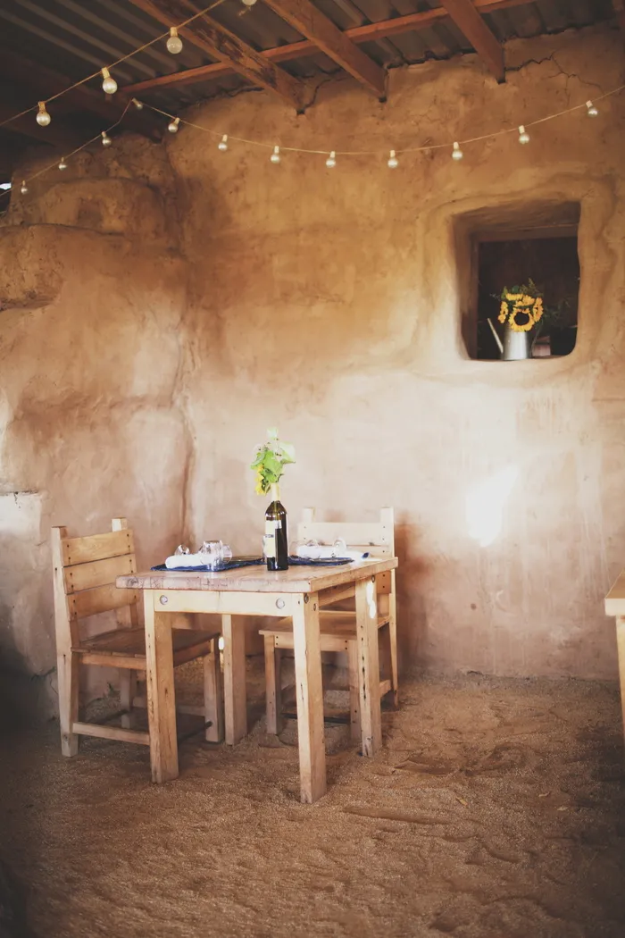 墨西哥, 瓦莱德瓜达卢佩, Deckmans, 粘土, adobe, 浪漫, 晚餐, 表