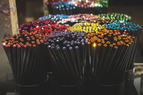 奥地利、格拉茨、水晶、铅笔、亮丽、多彩、施华洛世奇、钻石