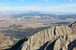 鸟瞰，风景，山脉，岩石，山脉，白天，山峰，山脊