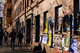 德国，柏林，普伦兹劳尔·伯格，黄，音乐，音乐家，音乐，城市