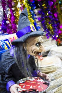 万圣节，假人，节日，帽子，衣服，哺乳动物，关注前景，庆祝