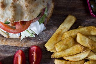 食物，旋转，番茄，面团，餐，小吃，午餐，肉