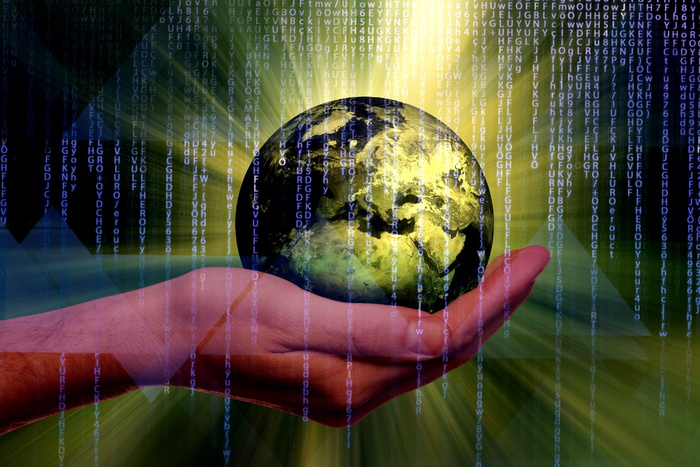 世界、人手、自然、反射、桌面、光、环境、水