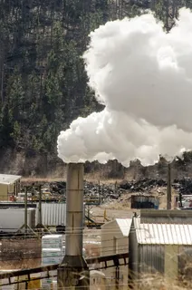 锯木厂，烟囱，烟雾，锯木厂烟囱，烟囱，木材，伐木，工业