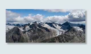 阿尔卑斯山，山脉，全景，寒冷，云，风景，高度，冰山