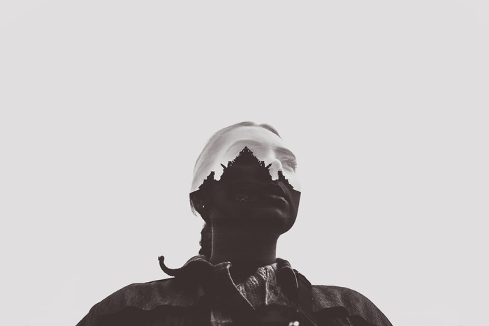 剪影，头，人，人，脸，摄影，肖像，照片