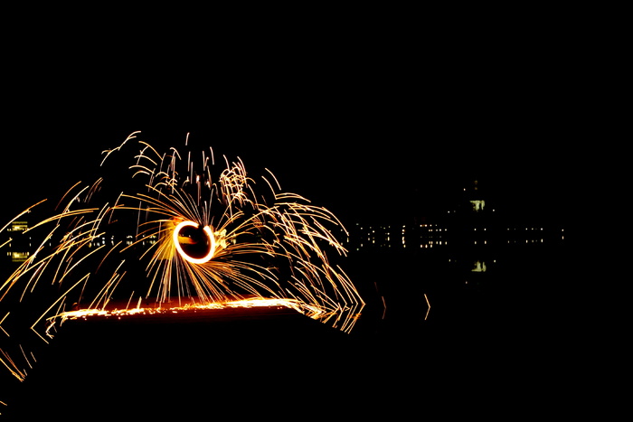 光, 爆炸, 钢, 羊毛, 钢丝绒, 长时间曝光, 长时间曝光摄影, 长