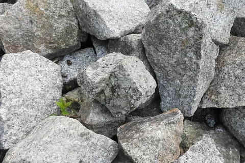 石头，铺路机，堆，石头，砖石，建筑元素，路面，固体