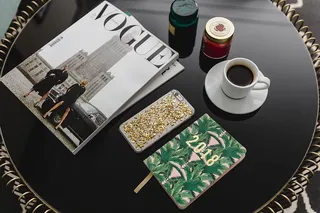 2018年日历议程黑表顶视图