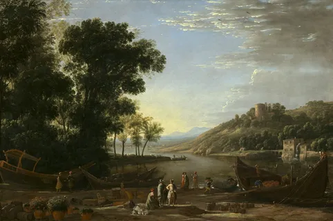 克劳德·洛兰,风景,油画,树木,自然,宁静,风景,自然之美 克劳德·洛兰,风景,油画,树木,自然,宁静,风景,自然之美