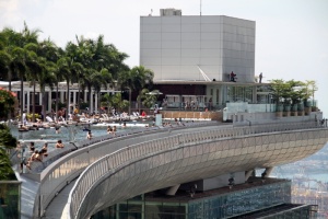 滨海湾金沙、泳池、新加坡、酒店、建筑、建筑、已建结构、建筑外观