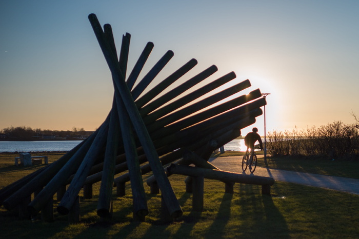 人，人，自行车，自行车，奥尔堡，车辆，交通，迪纳马卡